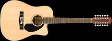 Fender CD-60SCE Dreadnought 12-String Acoustic Guitar, Natural