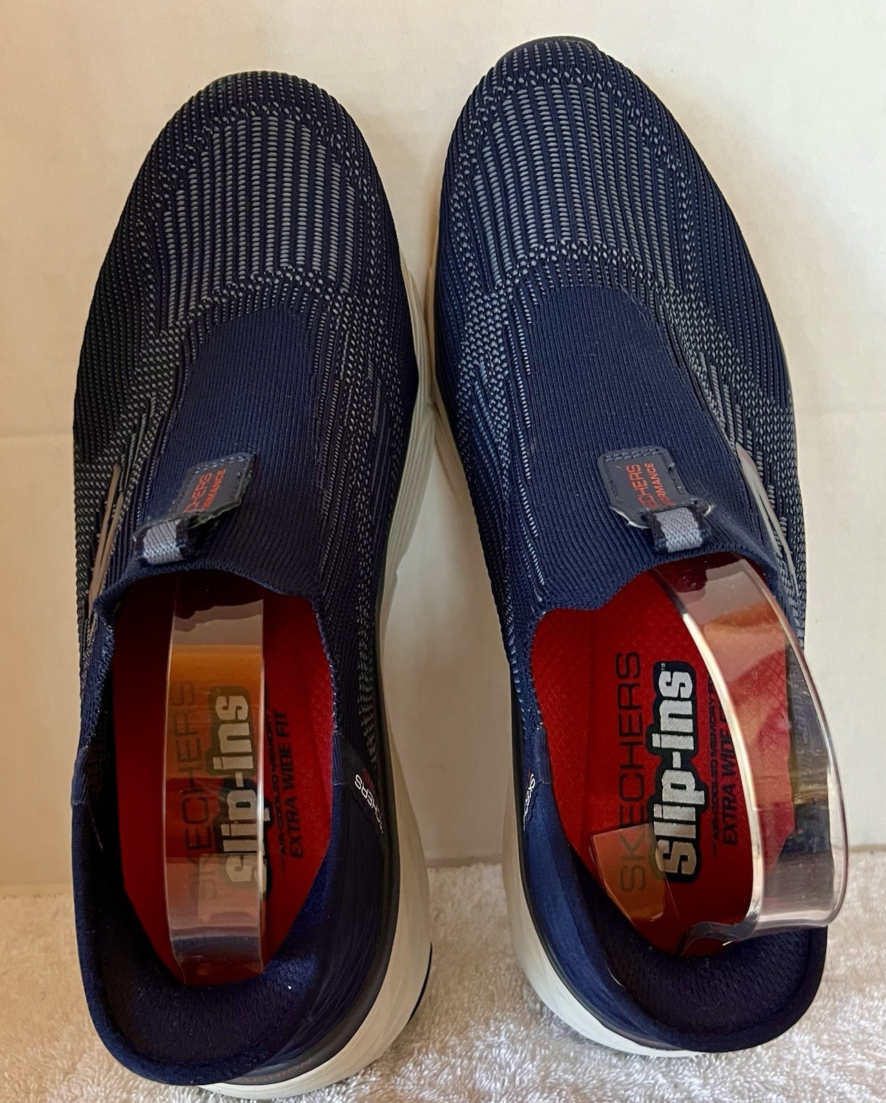 Skechers Mens Max Cushioning 220389WW Blue Running Shoes Sneakers Size 11
