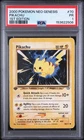 2000 POKEMON NEO GENESIS 1ST EDITION #70 PIKACHU PSA 1