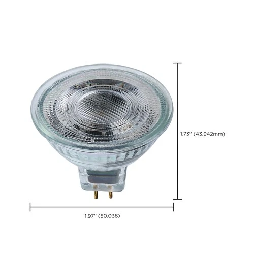 Satco Lighting S12360 5.5 Watt Dimmable MR16 GU5.3 LED Bulb- 500 - Clear - Picture 2 of 3