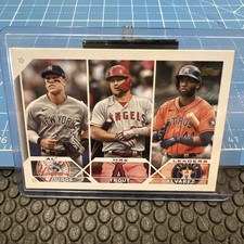 22 AL HR SSP 246 Gold Mirror Variation Aaron Judge Mike Trout Yordan Alvarez