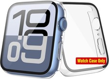 2-Pack Case with Tempered Glass Screen Protector for Apple Watch 42mm, Slim Guar