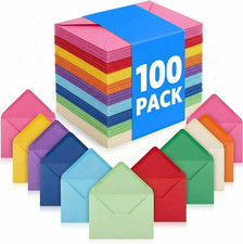 100 pack 4x6 Envelopes, A6 Invitation Envelopes 6.5 x 4.75 For 4x6 Cards - Self
