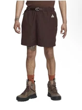 Large Nike ACG Trail Shorts Outdoor Hiking Zip Pocket CZ6704 227 Burgundy Men