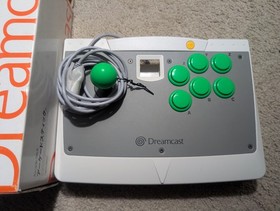 Sega Dreamcast Arcade Stick Controller HKT-7300 w/ Box - Cleaned, Greased