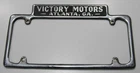 VTG Victory Motors Dodge-Plymouth Atlanta GA Metal License Plate Frame Tag Cover