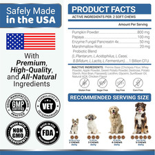 Probiotics for Dogs and Digestive Enzymes - 170 Dog Probiotics Chews - Dog Pr...