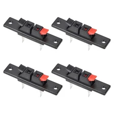 4Pack 2 Way Spring Terminal Clip Push Release Connector Cable Block WP2-35