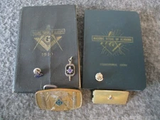MASONIC FREEMASON MONEY CLIP/BELT BUCKLE/PINS/PENDANT/RITUAL-MANUAL OF ALABAMA