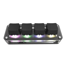 RGB Clavier de jeu Macropad mécanique Programmation Macro personnalisé Knob clavier