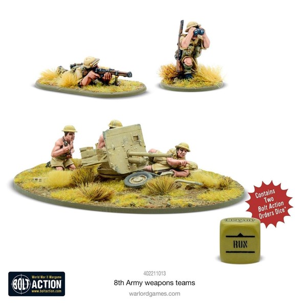 8Th Army Weapons Teams - Warlord Games 28Mm-image