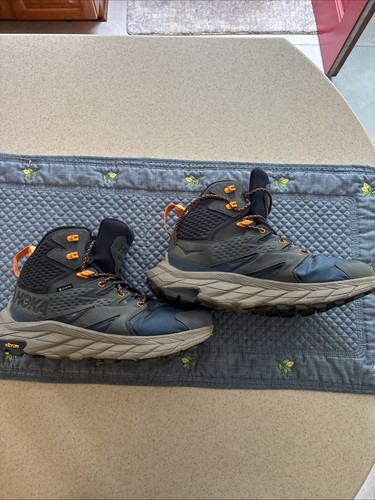 Hoka One Anacapa Mid GTX Size 10D Men's Waterproof Hiking Trail Boots Shoes