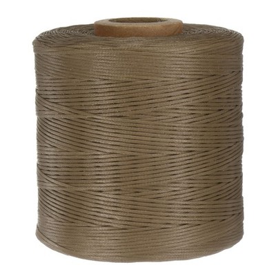 300D Waxed Thread 547 Yards Polyester Leather Sewing Waxed String Gray Brown