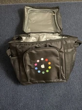 Apple Employee Logo Tote Bag Black Insulated Lunch Box Cooler