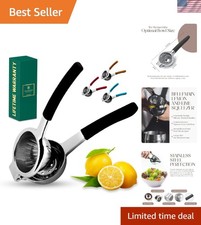 Ergonomic Lemon Press -  Stainless Steel Manu...
