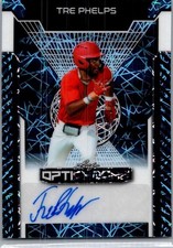 2025 Leaf Tre Phelps Optichrome Baseball Blue Auto /7