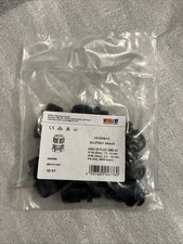 Wiska GLP20 20mm cable glands with locknuts in black IP68 10pcs