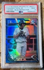 Fernando Tatis Jr 2016 Bowman Chrome Prospects #BCP17 Blue Refractor /150 PSA 9