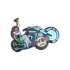 Hard Rock Cafe Las Vegas Sexy St Patrick's Day Girl On Motorcycle LE300 Pin