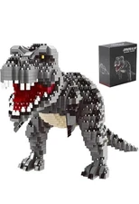 Dinosaur Tyrannosaurus Rex Model Decor Micro Mini Blocks Velociraptor...