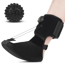 Plantar Fasciitis Night Splint Sock - Hook Knob Adjustment Extended Support P...