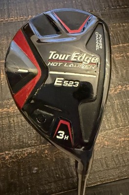 Tour Edge Golf Hot Launch E523 Offset Hybrid 19* #3 Stiff Flex, Preowned.