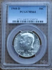 PCGS 1968-D Kennedy Half Dollar 50C MS64