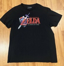   THE LEGEND OF ZELDA OCARINA OF TIME Nintendo T-Shirt Mens LARGE