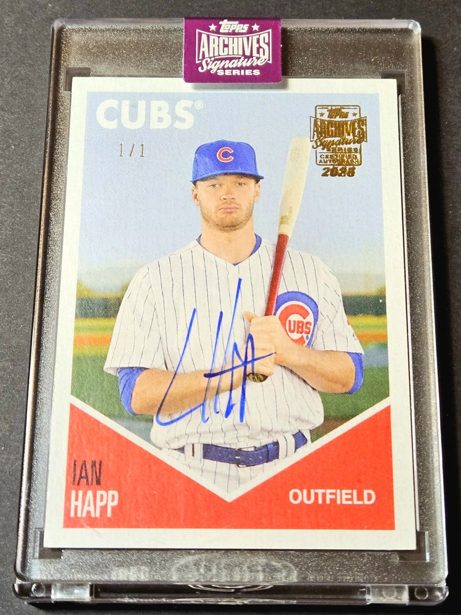 2025 Topps Archives Signatures Active 1/1 Auto Ian Happ 2018