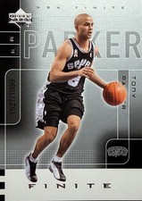 2002-03 Upper Deck Finite #/1999 TONY PARKER ...