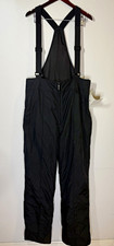 HEAD Skiwear Men's Black Insulated Snow Bib Pants XL 40W x 32 Zip