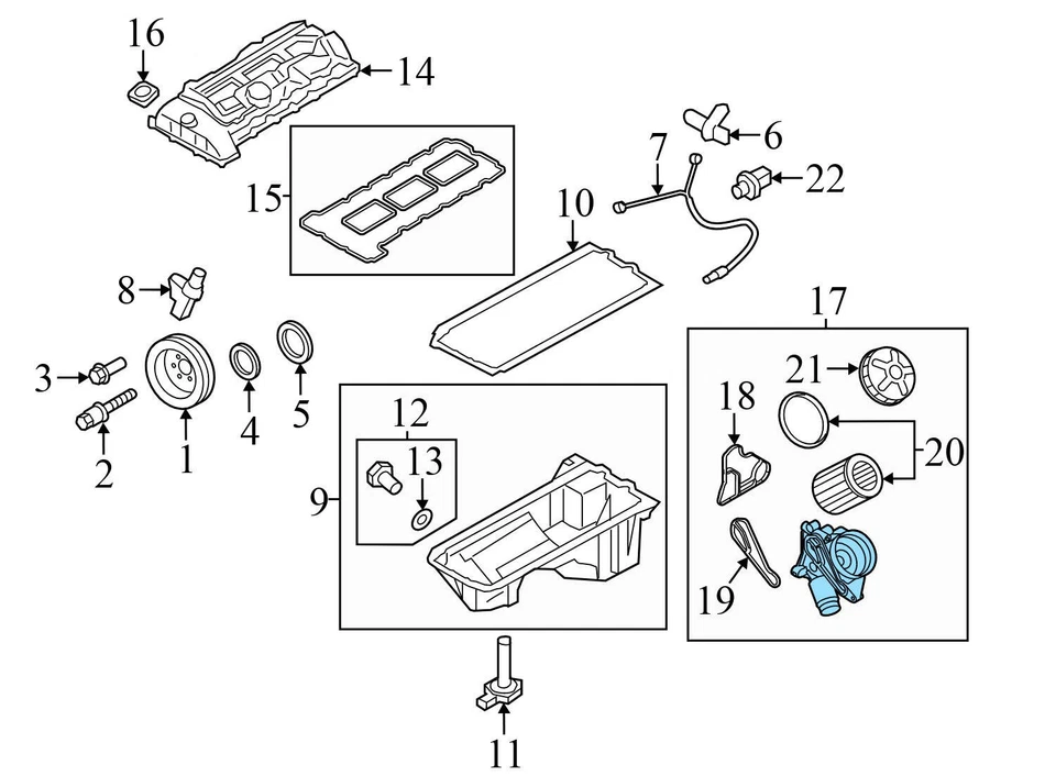 BMW 435I XDRIVE GRAN CUPÉ 2015-2016 - Carcasa de filtro de aceite del motor 8642289 Foto 4 de 4