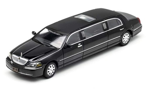 LINCOLN Town Car - Limousine Strech - nero - GCD 1:64 - Foto 5 di 6