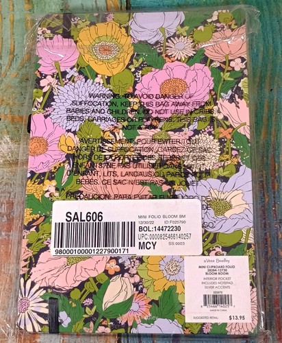 Vera Bradley Mini Clipboard Folio 28284-12730 Bloom Bloom - NEW - Picture 2 of 6