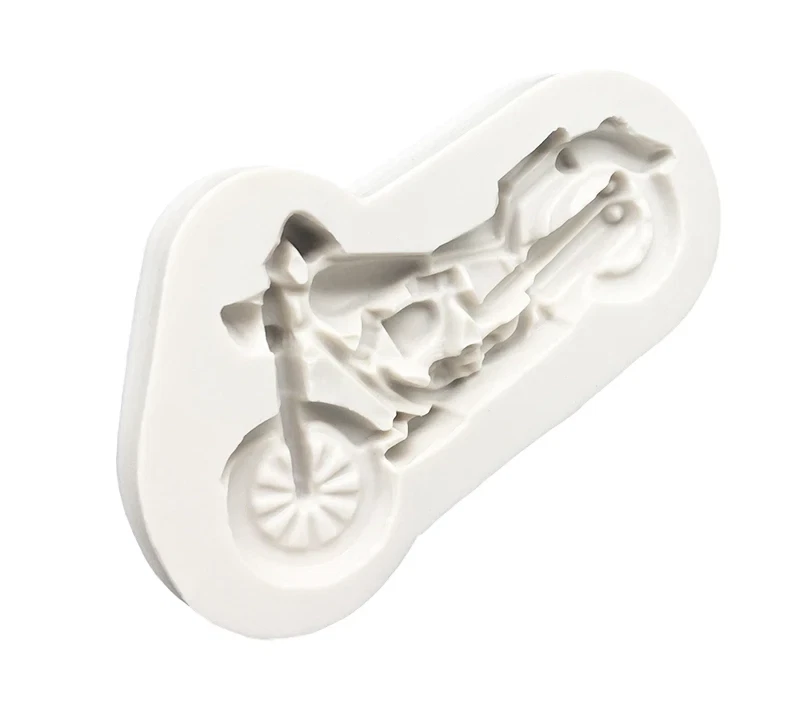 Silikon Ausstechform Backform Fondant Marzipan Tortendeko Form Motorrad Bike - Bild 3 von 4