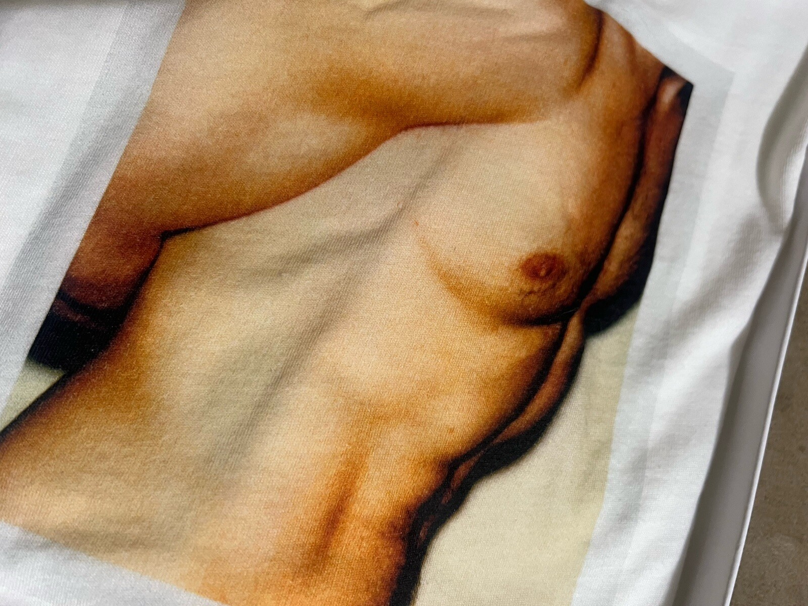 CALVIN KLEIN RARE ANDY WARHOL TORSO 1977 WHITE CREW NECK T SHIRT L UNDERWEAR NIB image 5