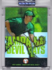 Joey Gomes 2003 Pristine #129 Encased Refractor /499 Tampa Bay Devil Rays
