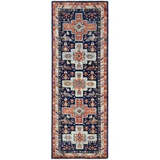 2'x5'10" Blue 200 KPSI Armenian Caucasian Design Runner Oriental Rug R152