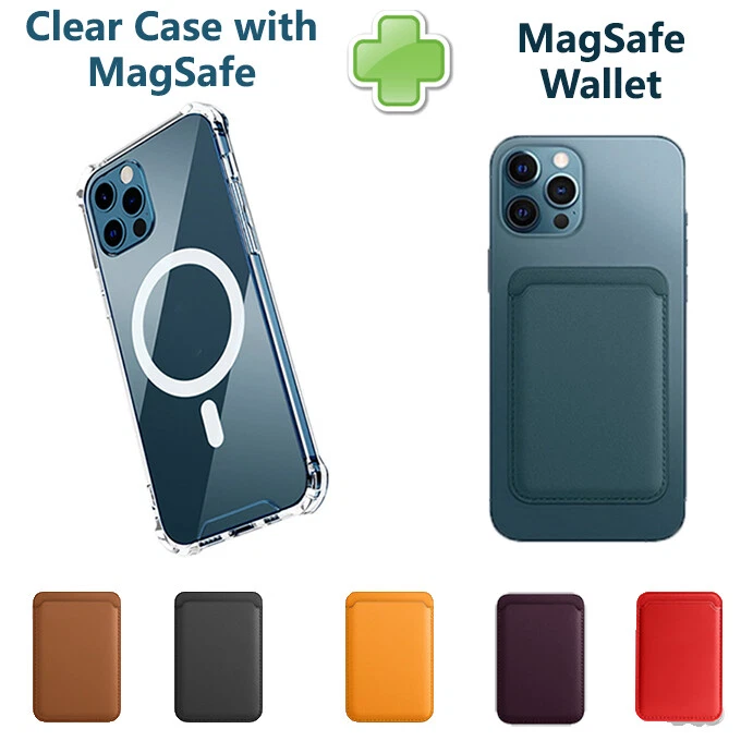 Clear Magnetic Apple iPhone 14 13 12 mini 11 Pro XS Max XR MagSafe Case+  Wallet