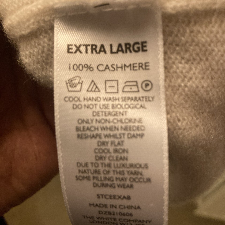The White Company Cashmere Jumper Uk XL eBay