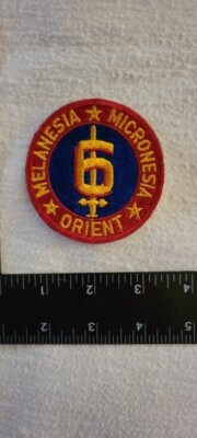 VINTAGE ORIGINAL US MARINE CORPS / USMC 6th MARINE DIVISION EMBROIDERED PATCH