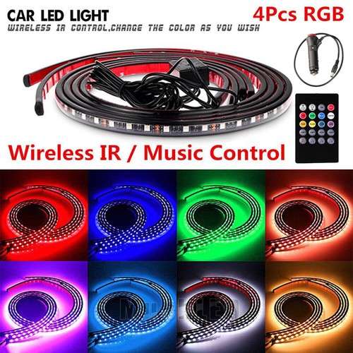 Tiras de luces LED autoadhesivas de 12V para coche, atmósfera de decor Interior - Picture 10 of 64