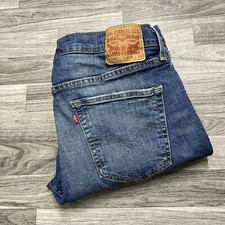 LEVI'S 559 Straight Leg Dark Wash Blue Denim Jeans Men's Size W 34 L 30