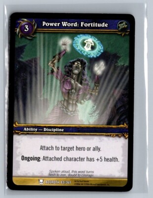 2006 World of Warcraft Azeroth 83/361 POWER WORD: FORTITUDE