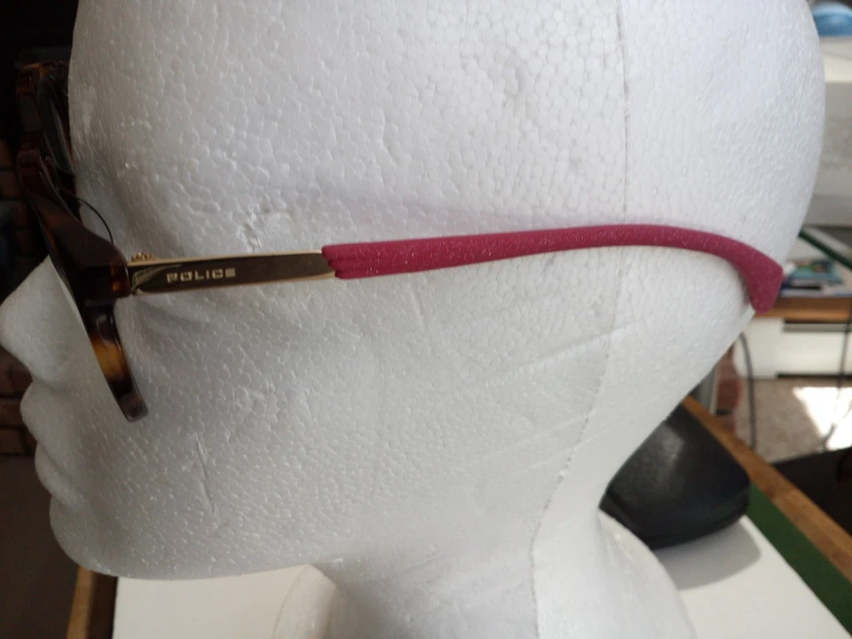  POLICE NEW Sparkle 9 EYEWEAR 51-16  VPPL630  O9AJ Havana Brn ITALY - Image 3 of 4