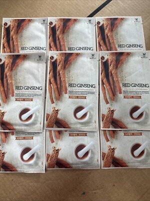 Miracle Red Ginseng facial mask With Whole Red Ginseng Extract from KOREA 10 pk