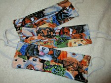 FACE MASKS Adult Size Dog Lover 3 qty. Handmade NEW