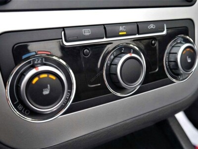Fits VW Tiguan 2010-2015  Aluminium Ringe für Lüftungsregler Heizungsregler x3