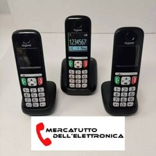 Telefono Cordless Gigaset E270 TRIO Vivavoce Rubrica Display Illuminato Sveglia