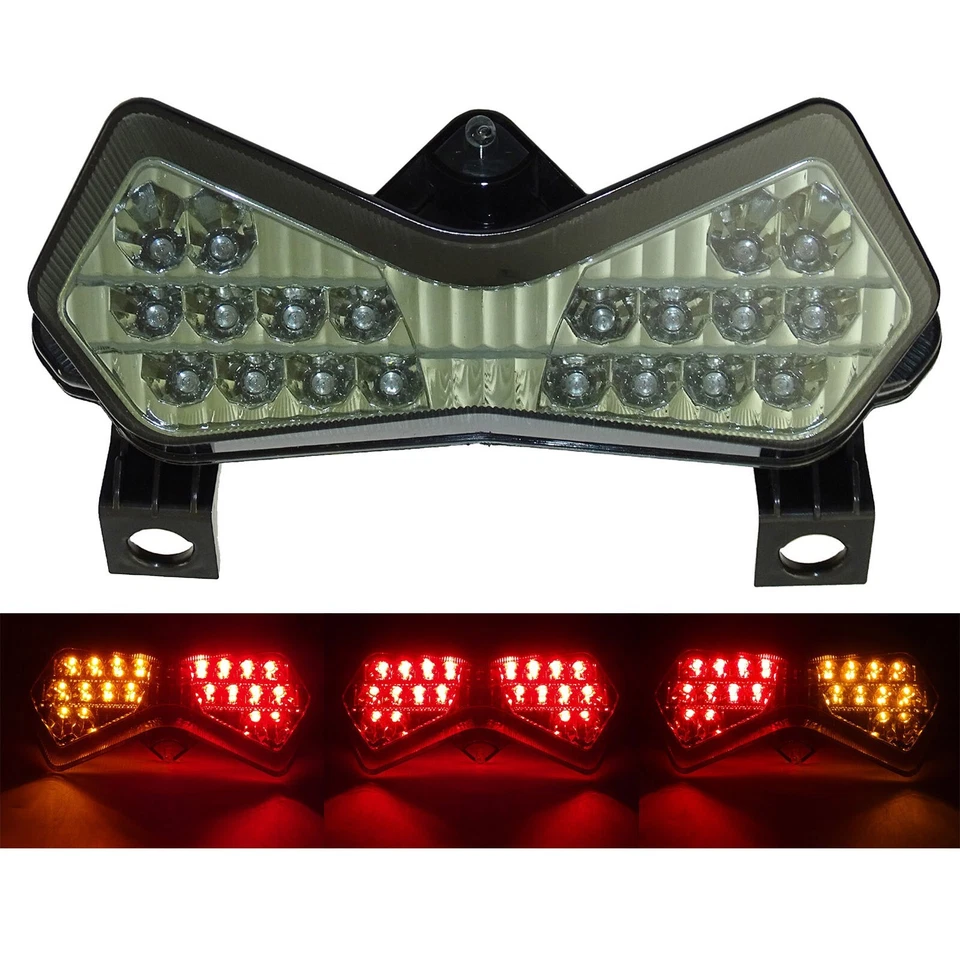 Señales de giro de luz trasera LED integradas para KAWASAKI Z750 Z1000 03-06 ZX6R 03-04 Foto 2 de 4